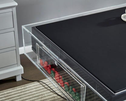 Customizable transparent acrylic automatic mahjong table