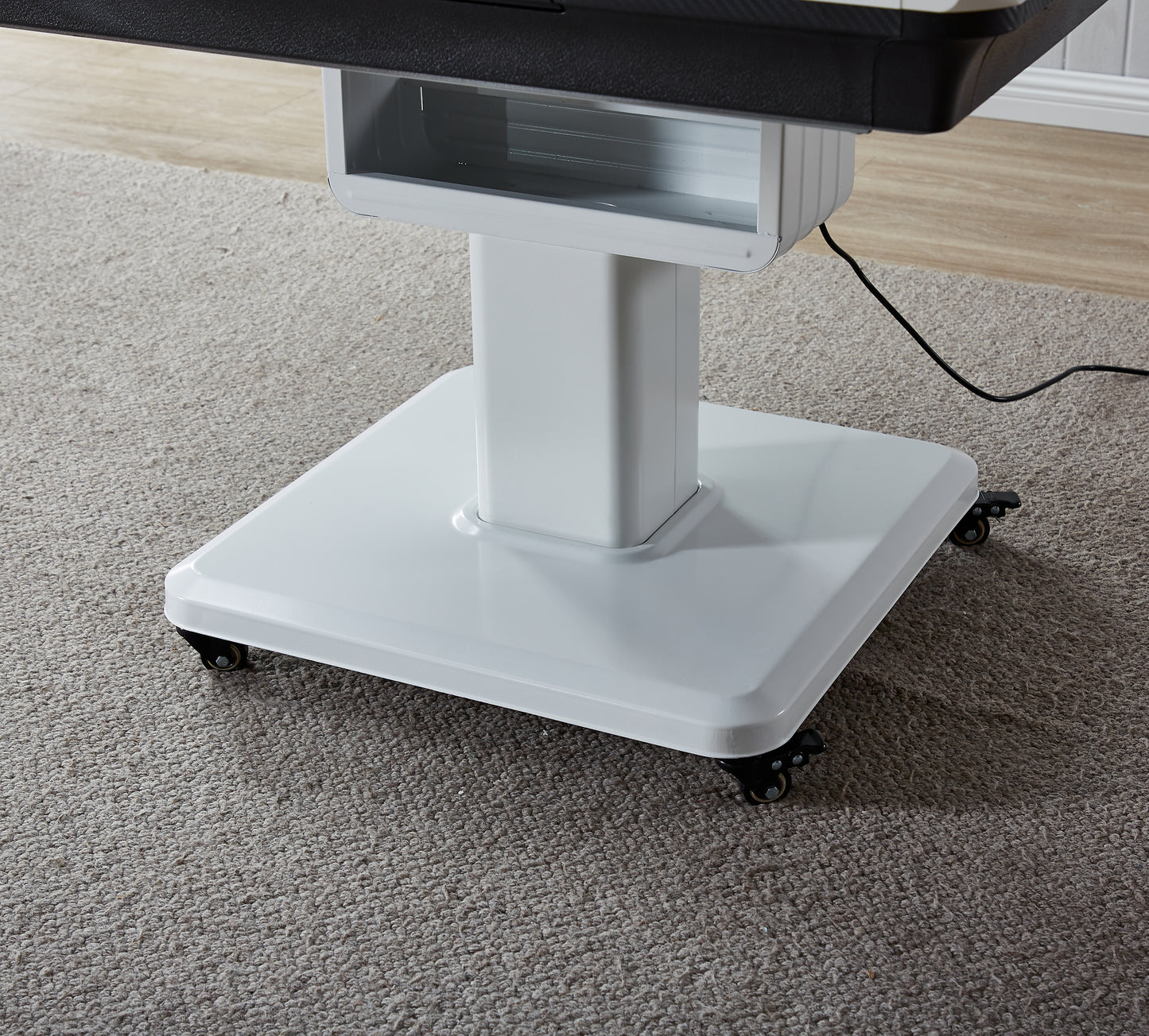 Fully automatic white folding mahjong table