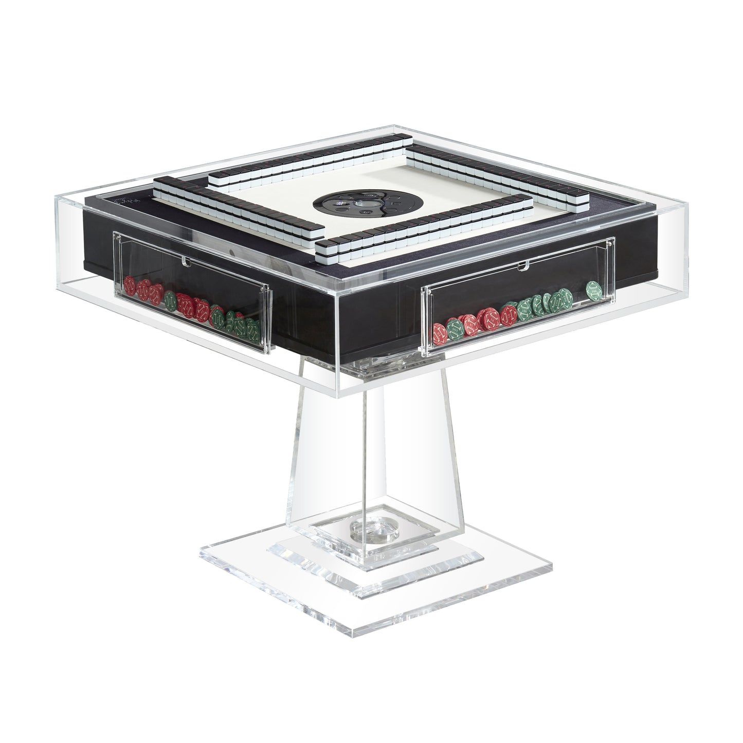 Customizable transparent acrylic automatic mahjong table