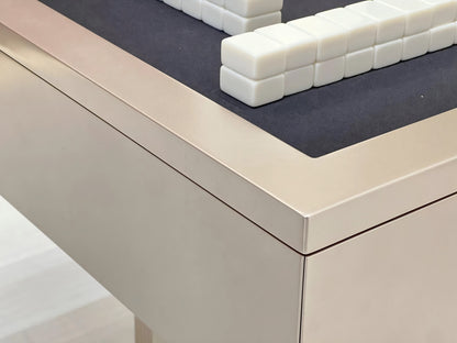 Minimalist metal automatic mahjong table, for both entertainment and daily life