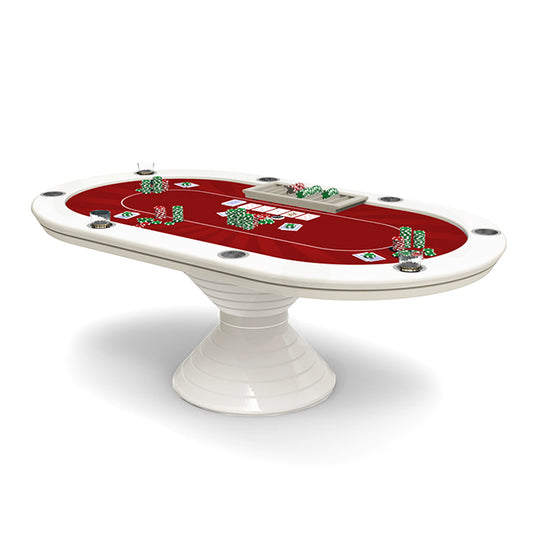 Table de poker à fond conique ovale pour 8 personnes