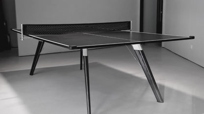 Mesa de ping pong de fibra de carbono negra