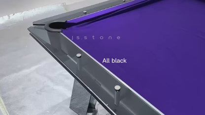Mesa de billar de vidrio negro de tacto premium de 7 pies, 8 pies y 9 pies