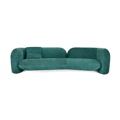 Sofá doble verde Sofá de alta resiliencia Muebles de salón personalizables