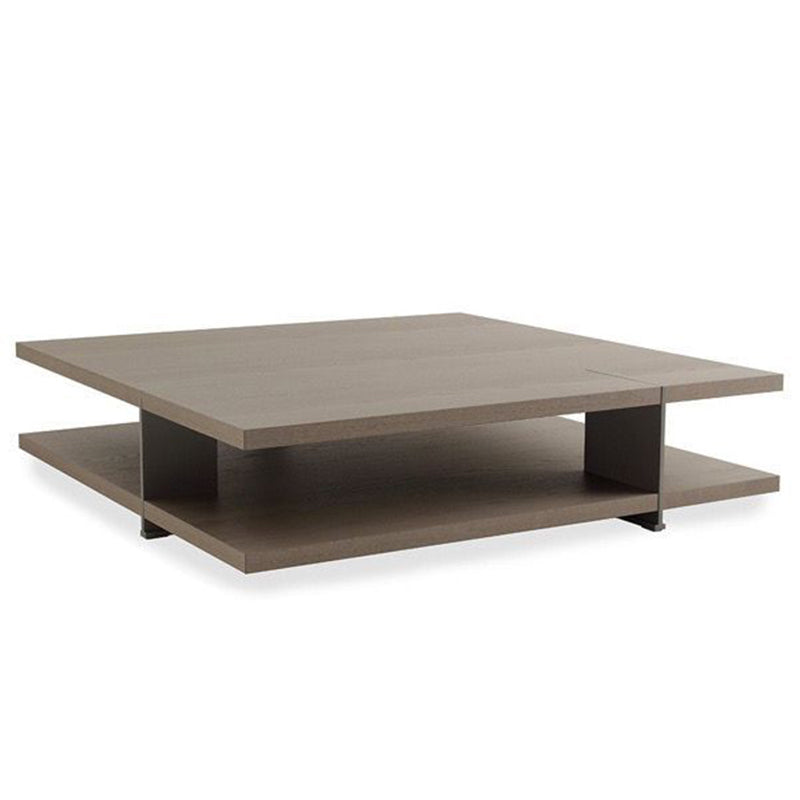 Solid wood/marble square coffee table Living room coffee table