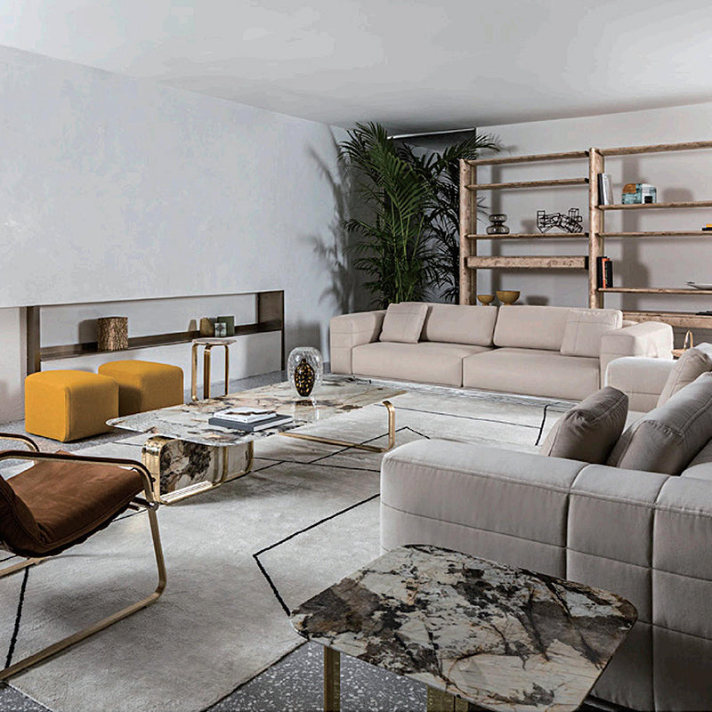 Modern Design Natural Marble Stone Top Coffee Table