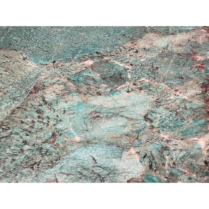 Mesa de comedor de lujo de mármol verde amazónico para hoteles y villas