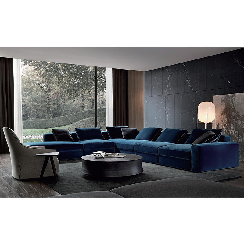 Luxury Black Round Fiberglass Coffee Table