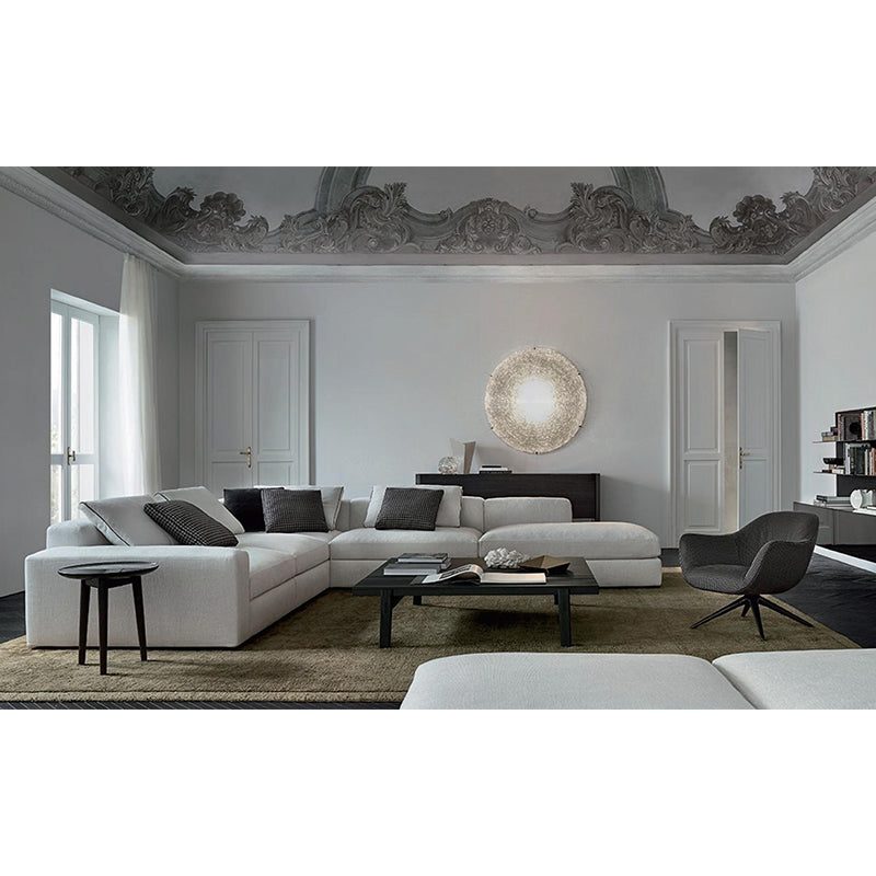 Simple Black Solid Wood Coffee Table For Living Room