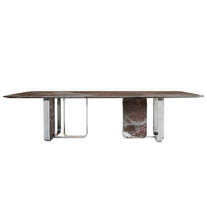 New Luxury Marble Rectangular Dining Table