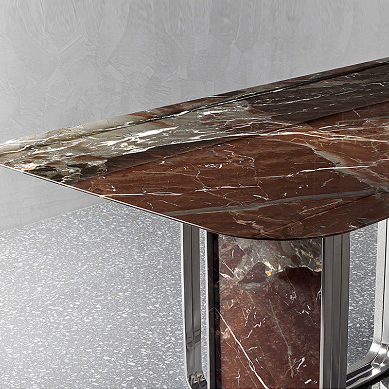 New Luxury Marble Rectangular Dining Table