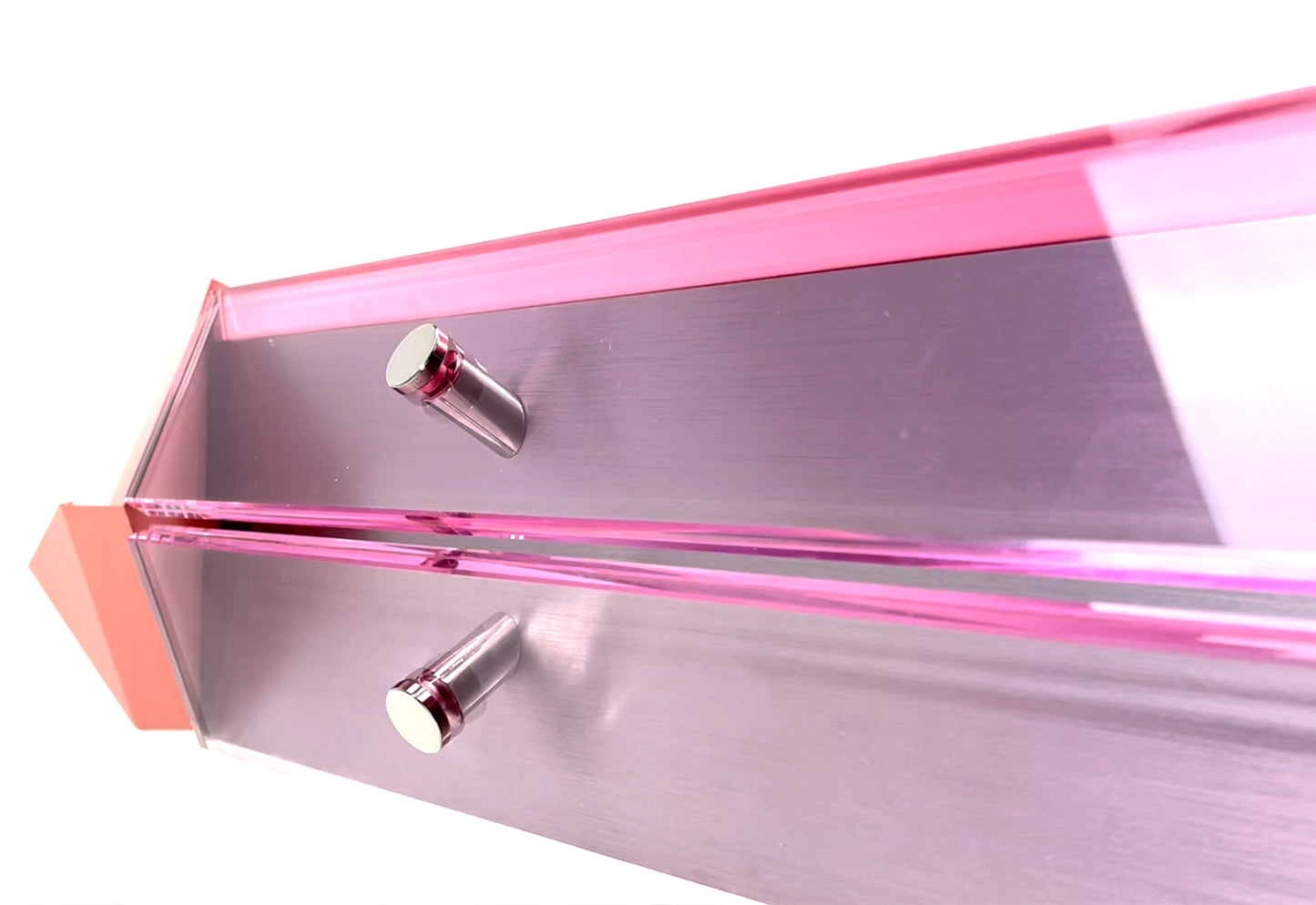 Mesa de mahjong automática de cristal rosa