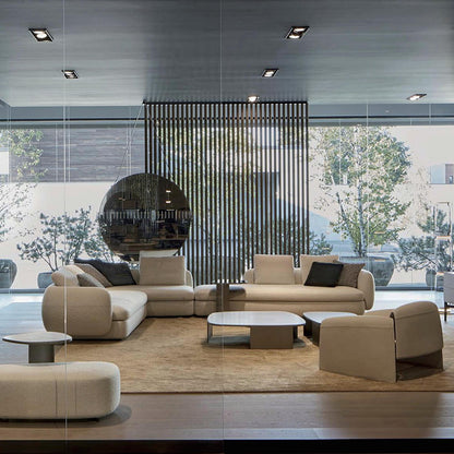 High-End Round Marble Top Coffee Table Small Round Table