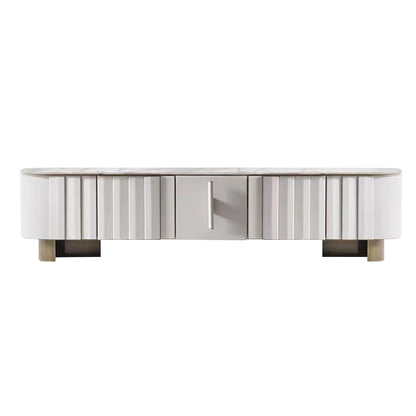 Italian luxury villa marble sideboard dining cabinet TV cabinet