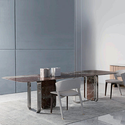 New Luxury Marble Rectangular Dining Table