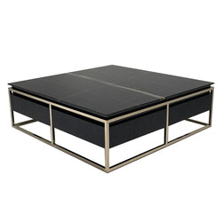 Scandinavian Simple Marble Metal Frame Coffee Table
