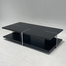 Solid wood/marble square coffee table Living room coffee table