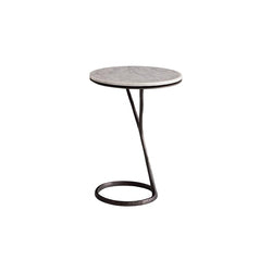 Mesa de centro de mármol de diseño exclusivo en blanco y negro