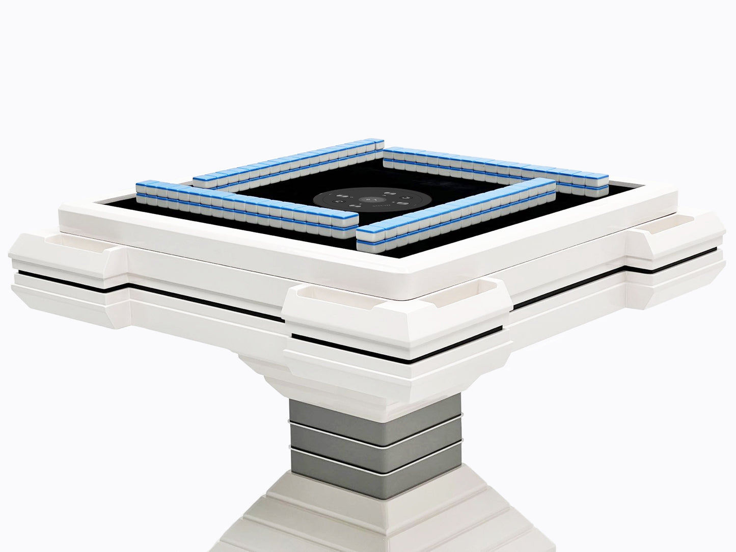 Mesa de mahjong automática con torre multicolor