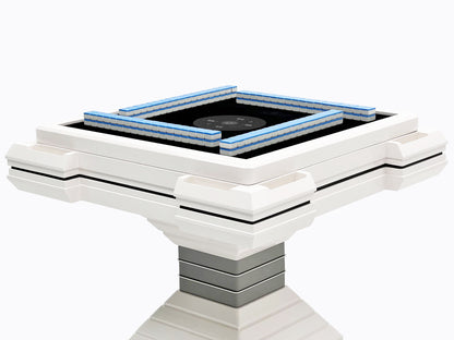 Mesa de mahjong automática con torre multicolor