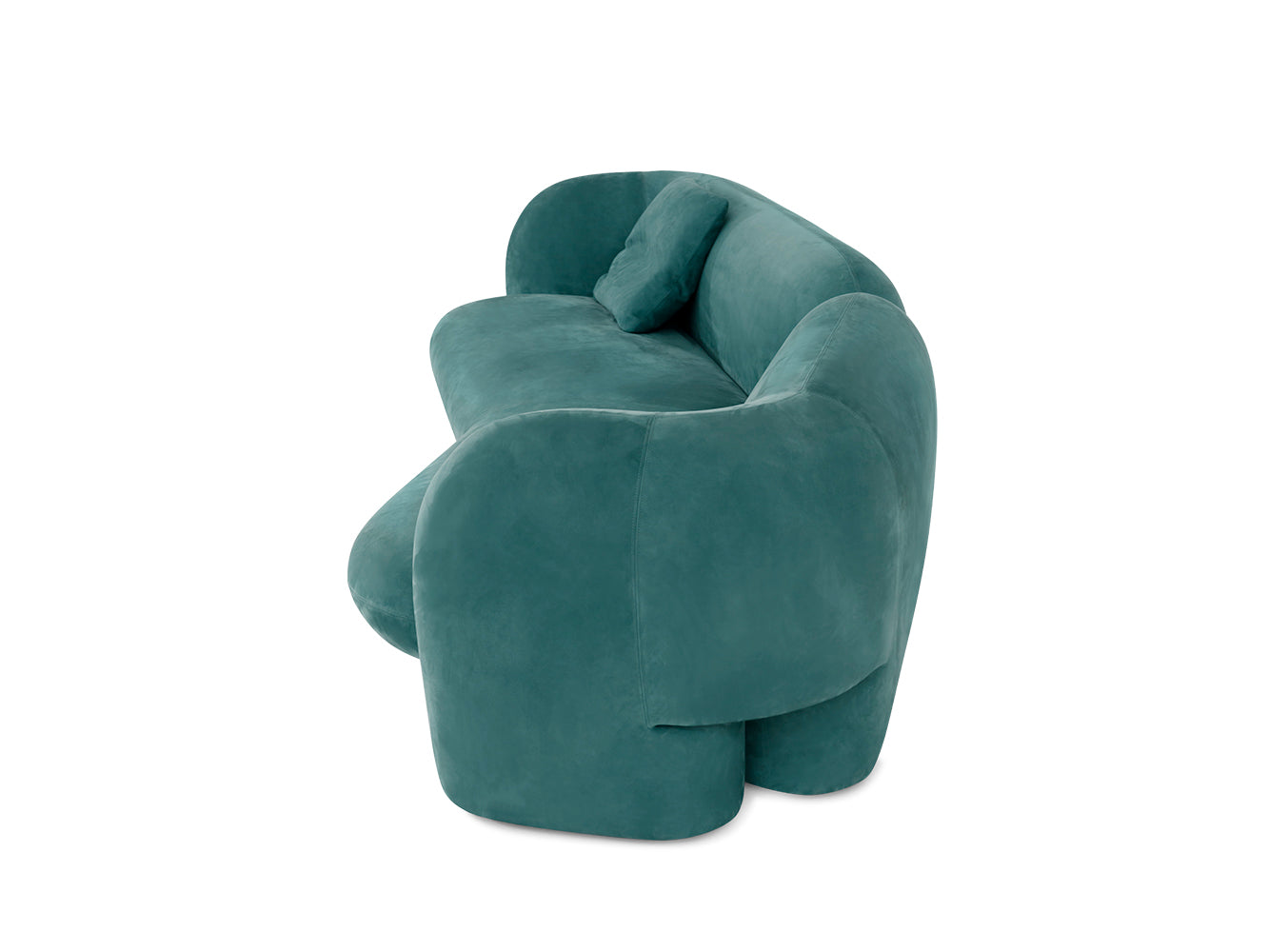 Sofá doble verde Sofá de alta resiliencia Muebles de salón personalizables